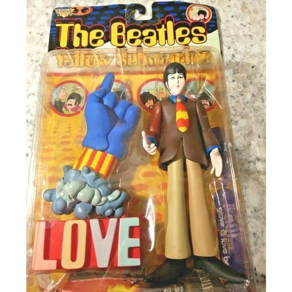 McFarlane Toys Beatles Yellow‎ Submarine Paul w/Glove Vintage A D Love Base NIP - Picture 2 of 4